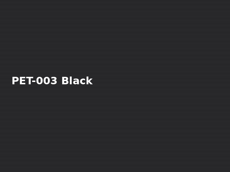 PET-003 — PET Soft Touch Deep Black